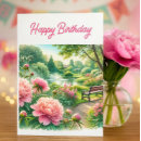 Search for peony birthday cards Watercolor