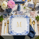Search for blue and white china paper plates Chinese