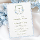 Search for watercolor crest wedding invitations Hydrangea