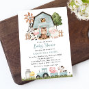 Search for sheep baby shower invitations Farm animals