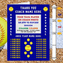 Search for softball thank you cards Appreciation