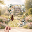 Search for yellow quinceanera invitations Gold