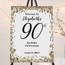 Search for 90th birthday signs Glitter