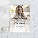 Search for memorial service death anniversary invitations Calligraphy