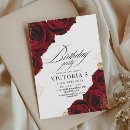 Search for burgundy birthday invitations Roses