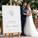 Search for floral welcome wedding signs Minimalist