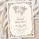 Search for angel baby shower invitations Vintage