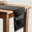 Search for black and white table runners Modern