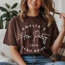 Search for bridal party tshirts Bride