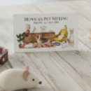Search for cat business cards Pet sitting