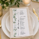 Search for watercolor wedding menus Spring summer fall winter