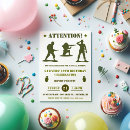Search for military birthday invitations Army