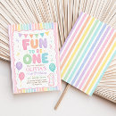 Search for rainbow 1st birthday invitations For kids