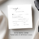 Search for no meal choices wedding rsvp cards Elegant modern
