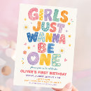 Search for girls just wanna invitations Colorful