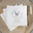 Search for bulldog napkins Black and white