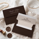 Search for brown wedding envelopes Simple