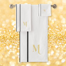 Search for black and white stripes bath towels Monogrammed