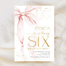 Search for girls 6th birthday invitations For her