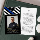 Search for police memorial cards Thin blue line flag