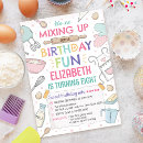 Search for baking birthday invitations Cake baking party