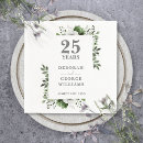 Search for 25th anniversary napkins Vow renewal