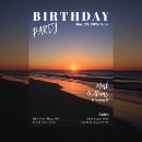 Search for sunset birthday invitations Beach