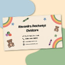 Search for crayon business cards Babysitter