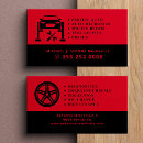 Search for black and red auto business cards Automotive repair service