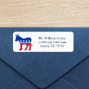 Search for donkey return address labels Democrat