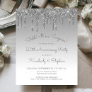 Search for surprise 25th anniversary invitations Silver