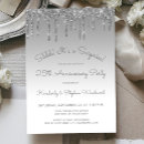 Search for surprise 25th anniversary invitations Silver