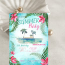 Search for island birthday invitations Summer