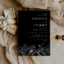 Search for silver and black wedding invitations Floral