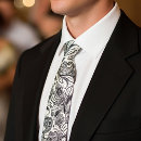 Search for black and white paisley ties Pattern