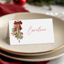 Search for holiday place cards Red