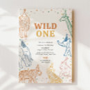 Search for wild one invitations Party animals