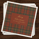 Search for vintage christmas napkins Tartan