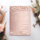 Search for rose gold sweet 16 invitations Pink