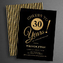 Search for mens 30th birthday invitations Cheers to 30 years