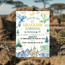 Search for dragon birthday invitations Magical