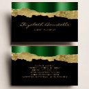 Search for green emerald gold business cards Script