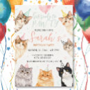Search for cat birthday invitations Paw ty