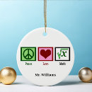 Search for math teacher ornaments Nerd