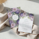 Search for lavender sage wedding invitations Watercolor