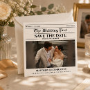 Search for newspaper save the dates Classy