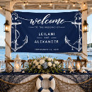 Search for nautical welcome wedding signs Navy blue