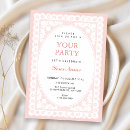 Search for pink toile invitations Coquette