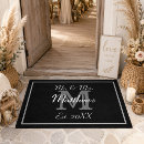 Search for initial doormats Bride and groom