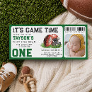 Search for football 1st birthday invitations Ticket